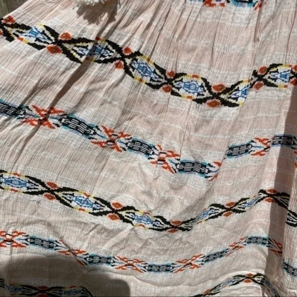 HAYDEN Pink Bohemian Tribal Shift Dress Small - Picture 12 of 14